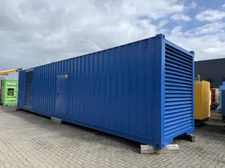Perkins 4008 TAG2 Stamford 1000 kVA Silent generatorset in 40 ft container as New ! 341 hours