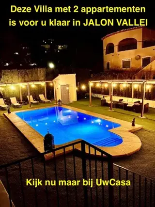 Uw Villa en 2 appartementen in JALON VALLEI met