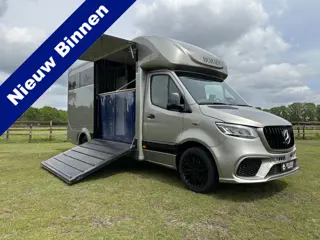 Mercedes-Benz Sprinter 317 AMG XXL 2-paards paardenvrachtwagen B-rijbewijs
