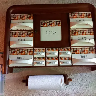 pottenrek, keuken, met gebruikerssporen