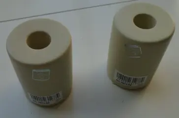 KANDELAAR, KAARSENHOUDER ROND CREME 8 CM 12 stuks Nieuw