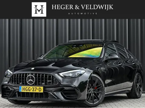 Mercedes-Benz C-klasse AMG 63 S E Performance | Achterasbesturing | Panoramadak | 360 Camera | Burme