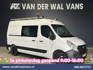 Opel Movano 2.3 Turbo 146pk L2H2 Dubbele cabine Euro6 Airco | Imperiaal | Omvormer | 2500kg Trekhaak