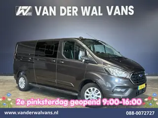 Ford Transit Custom 2.0 TDCI 170pk L2H1 Dubbele Cabine Euro6 Airco | 6-Zits | 2x zijdeur | Apple Car