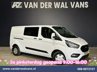 Ford Transit Custom 2.0 TDCI 131pk L2H1 Dubbele Cabine Euro6 Airco | 6-Zits | LED | Cruisecontrol | 