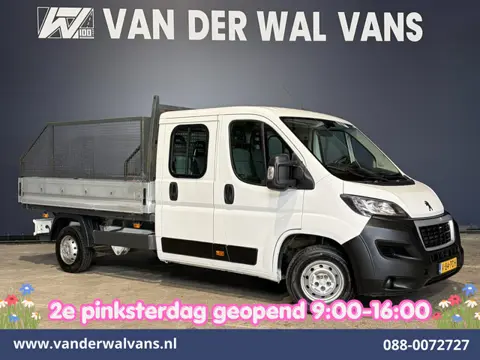 Peugeot Boxer 2.0 BlueHDI 130pk Pick up Dubbel Cabine Open laadbak Euro6 Airco | 7-Zits | Trekhaak |
