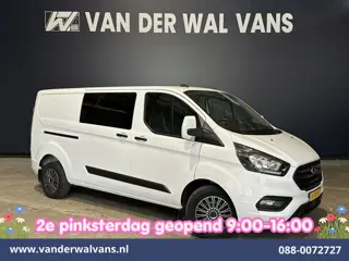 Ford Transit Custom 2.0 TDCI 130pk L2H1 Dubbele Cabine Euro6 Airco | 6-Zits | LED | Cruisecontrol | 