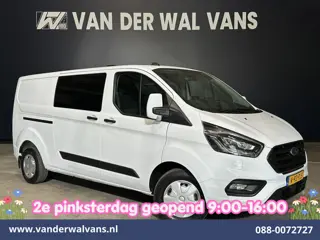 Ford Transit Custom 2.0 TDCI 131pk L2H1 Dubbele Cabine Euro6 Airco | 5-Zits | Xenon | Navigatie | Cr