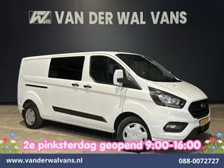 Ford Transit Custom 2.0 TDCI 130pk L2H1 Dubbele Cabine Euro6 Airco | 6-Zits | LED | Cruisecontrol | 