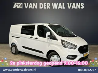 Ford Transit Custom 2.0 TDCI 130pk L2H1 Dubbele Cabine Euro6 Airco | 5-Zits | Navigatie | Apple Carp