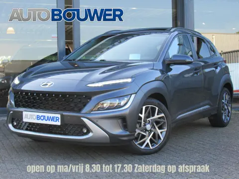 Hyundai KONA 1.6 GDI HEV Premium Sky 1e eigen | dealer onderh | full option!! leder \ schuifdak