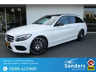 Mercedes-Benz C-Klasse Estate 180 AMG Sport Edition / Parelmoerwit Diamantweiss/ 19 inch/ Panorama/ 