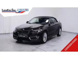BMW 2-serie Cabrio 218i Luxury Navi Clima Leder Apple Carplay Bi- Xenon Afn. trekhaak Cruise PDC