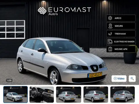 Seat Ibiza 1.4-16V Businessline Airco 5d Elektrische Ramen Nieuwe Apk