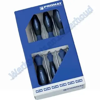 Promat schroevendraaierset 6-delig SL/PH