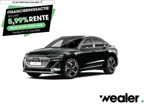 Audi e-tron Sportback 55 quattro S edition 95 kWh | 408 pk | SoH 100% | Trekhaak | Virtuele buitensp