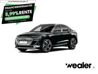 Audi e-tron Sportback 55 quattro S edition 95 kWh | 408 pk | SoH 100% | Trekhaak | Virtuele buitensp