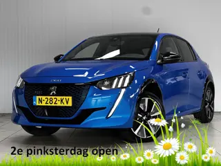 Peugeot e-208 EV GT Pack 50 kWh /90% SOH /LED Koplampen /Camera /Leder + Alcantara /Zwarte Hemel /Ap