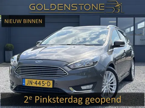 Ford Focus Wagon 1.0 Titanium 1e Eigenaar,Dealer Onderhouden,125pk,Navi,Trekhaak,6 Bak,Clima,Cruise,