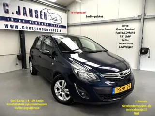 Opel Corsa 1.4-16V Berlin 1e Eigenaar!! weinig km's