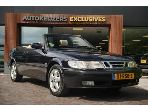 Saab 9-3 Cabrio 2.0t S Stoelverw. Airco 16"L.M. Leder Mistlampen Nieuwe cabriokap