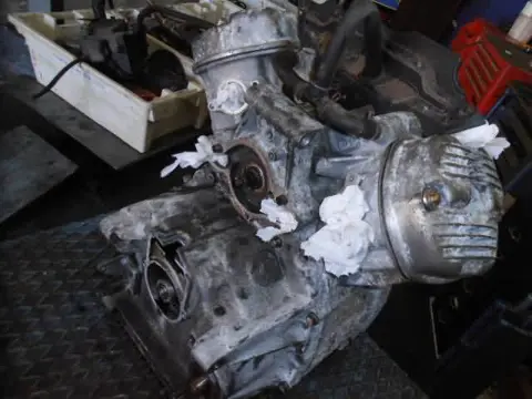 Honda CX500 Motor cover achter 12311-415-000