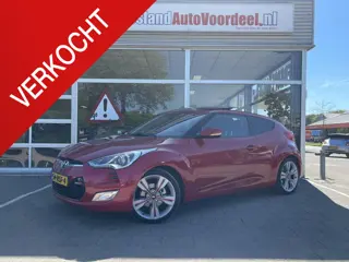 Hyundai Veloster 1.6 GDI i-Catcher /Cruise/Leder/Schuif-kanteldak/Keyless/Achteruitrij camera/