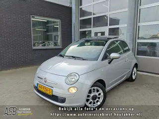Fiat 500 1.2 NL | Dakraam | Airco | Onderhoud bekend | 15" LMV | Carplay inbouw