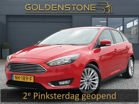 Ford Focus 1.0 Titanium Navi,125pk,Trekhaak,Dealer Onderhouden,Pdc V+A,6 Bak,N.A.P,Clima,Cruise,Apk 