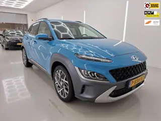 Hyundai Kona 1.6 GDI HEV Premium= orig/NL+Led+Volleder+Krell-Sound+stoel&stuur-verw+18"Lmv = ZEER LU