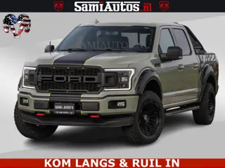 Dodge Ram FORD F150 5.0 V8 4X4 | MAT OLIVE GREEN | BIJTELLING VRIJ | ZEER DIK | CAMERA | 3500KG | PA