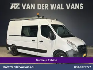 Opel Movano 2.3 Turbo 146pk L2H2 Dubbele cabine Euro6 Airco | Imperiaal | Omvormer | 2500kg Trekhaak