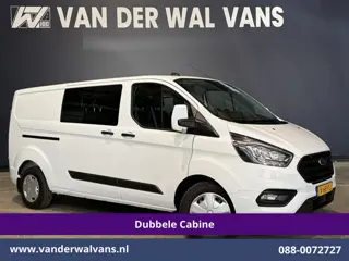 Ford Transit Custom 2.0 TDCI 130pk L2H1 Dubbele Cabine Euro6 Airco | 6-Zits | Camera | Navigatie | L