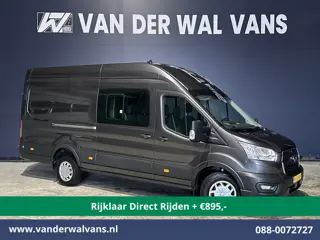 Ford Transit 2.0 TDCI 185pk L4H3 Dubbele Cabine Euro6 *Rijklaar Direct Rijden* Airco | 6-Zits | Came