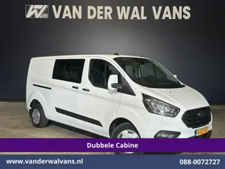Ford Transit Custom 2.0 TDCI 130pk L2H1 Dubbele Cabine Euro6 inrichting | Airco | 6-Zits | LED | Cru