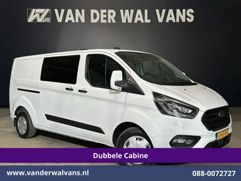 Ford Transit Custom 2.0 TDCI 131pk L2H1 Dubbele Cabine Euro6 Airco | 5-Zits | Xenon | Navigatie | Cr