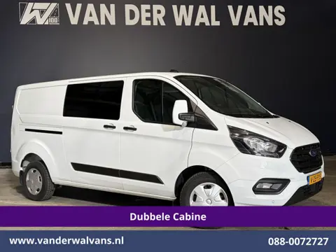 Ford Transit Custom 2.0 TDCI 131pk L2H1 Dubbele Cabine Euro6 Airco | 6-Zits | Cruisecontrol | 2550kg