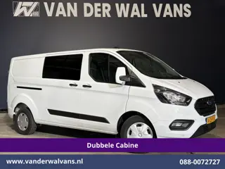 Ford Transit Custom 2.0 TDCI 131pk L2H1 Dubbele Cabine Euro6 Airco | 6-Zits | Cruisecontrol | 2550kg