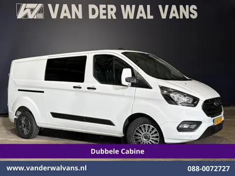 Ford Transit Custom 2.0 TDCI 131pk L2H1 Dubbele Cabine Euro6 Airco | 6-Zits | Cruisecontrol | 2550kg