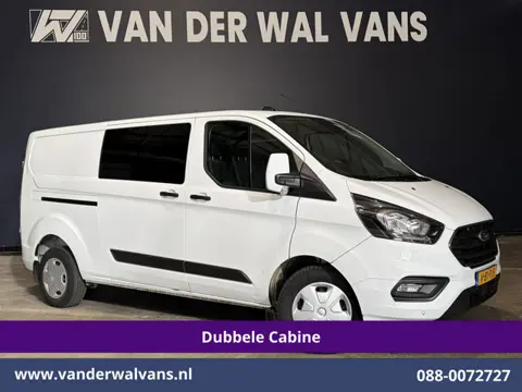 Ford Transit Custom 2.0 TDCI 131pk L2H1 Dubbele Cabine Euro6 Airco | 6-Zits | Cruisecontrol | Trekha