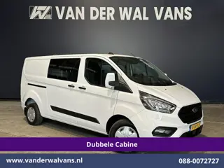 Ford Transit Custom 2.0 TDCI 130pk L2H1 Dubbele Cabine Euro6 Airco | 5-Zits | Navigatie | Apple Carp