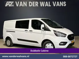 Ford Transit Custom 2.0 TDCI L2H1 Dubbele Cabine Inrichting Euro6 Airco | 6-Zits | Camera | LED | Ap