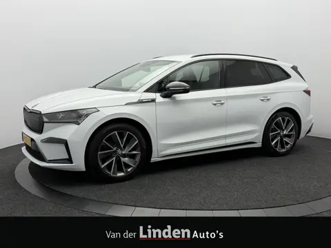 Škoda Enyaq iV 60 Sportline SOH 94,2% | Trekhaak | Matrix Led | Leer | Stoel/Stuurverwarming | Camer