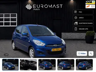 Hyundai I10 1.0 i-Drive Cool Airco 5d Elektrische Ramen Nieuwe Apk