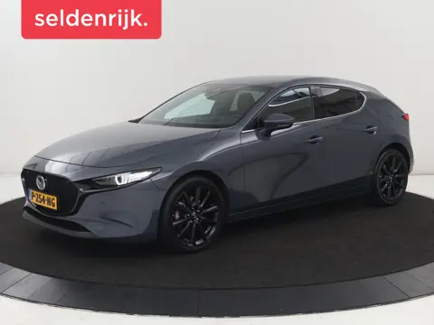 Mazda 3 2.0 e-SkyActiv-X M Hybrid 186 Luxury |  Dieprood leder | 360 Camera | Head-Up | Stoelverwarm