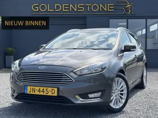 Ford Focus Wagon 1.0 Titanium 1e Eigenaar,Dealer Onderhouden,125pk,Navi,Trekhaak,6 Bak,Clima,Cruise,
