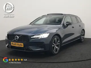 Volvo V60 T6 Recharge AWD R-Design PHEV 340pk Dealer O.H | Trekhaak Af Fabriek | Panodak | Harman / 