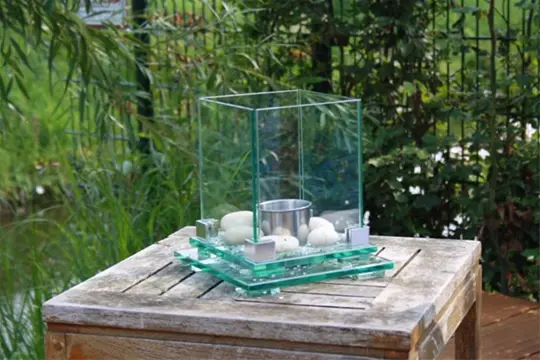 Glashaard sfeervolle bio-ethanolbrander