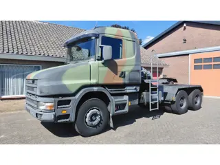 Scania T144.530 V8 Torpedo Ex army only 80.000km (bj 2000)