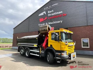 Scania P 360 B 6X4*4 10m³ 2 zijden kipper met Palfinger Q150Z84TI easyfold. BS2051